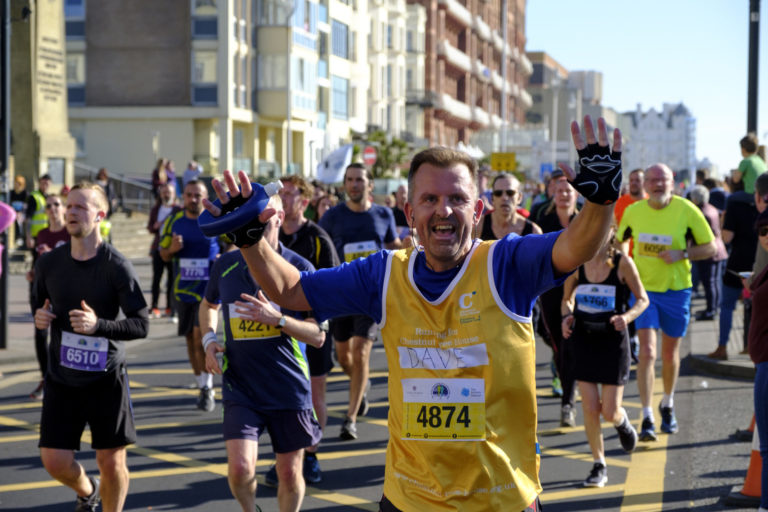 Brighton marathon runner