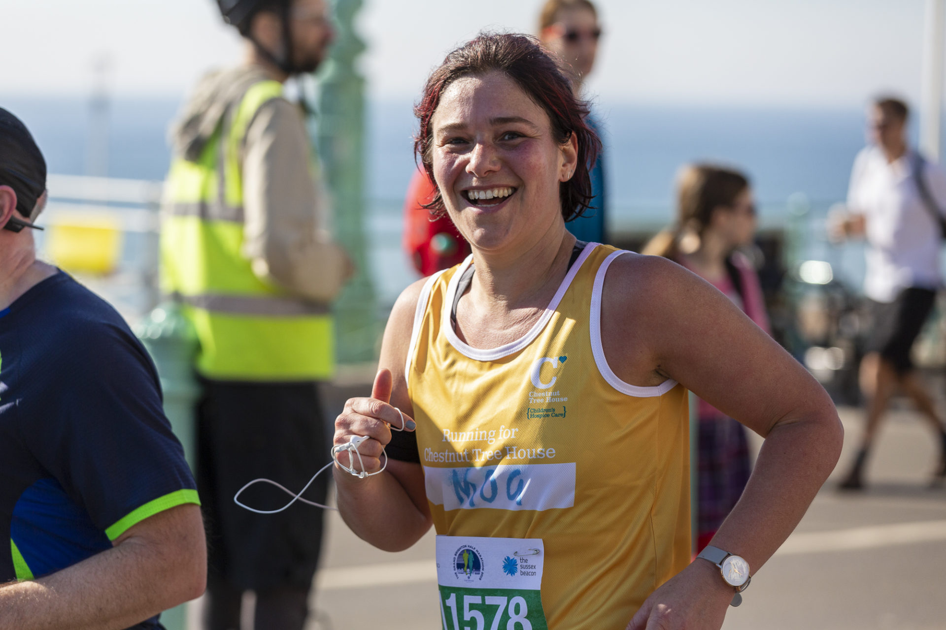 Runner at Brighton Half Marathon