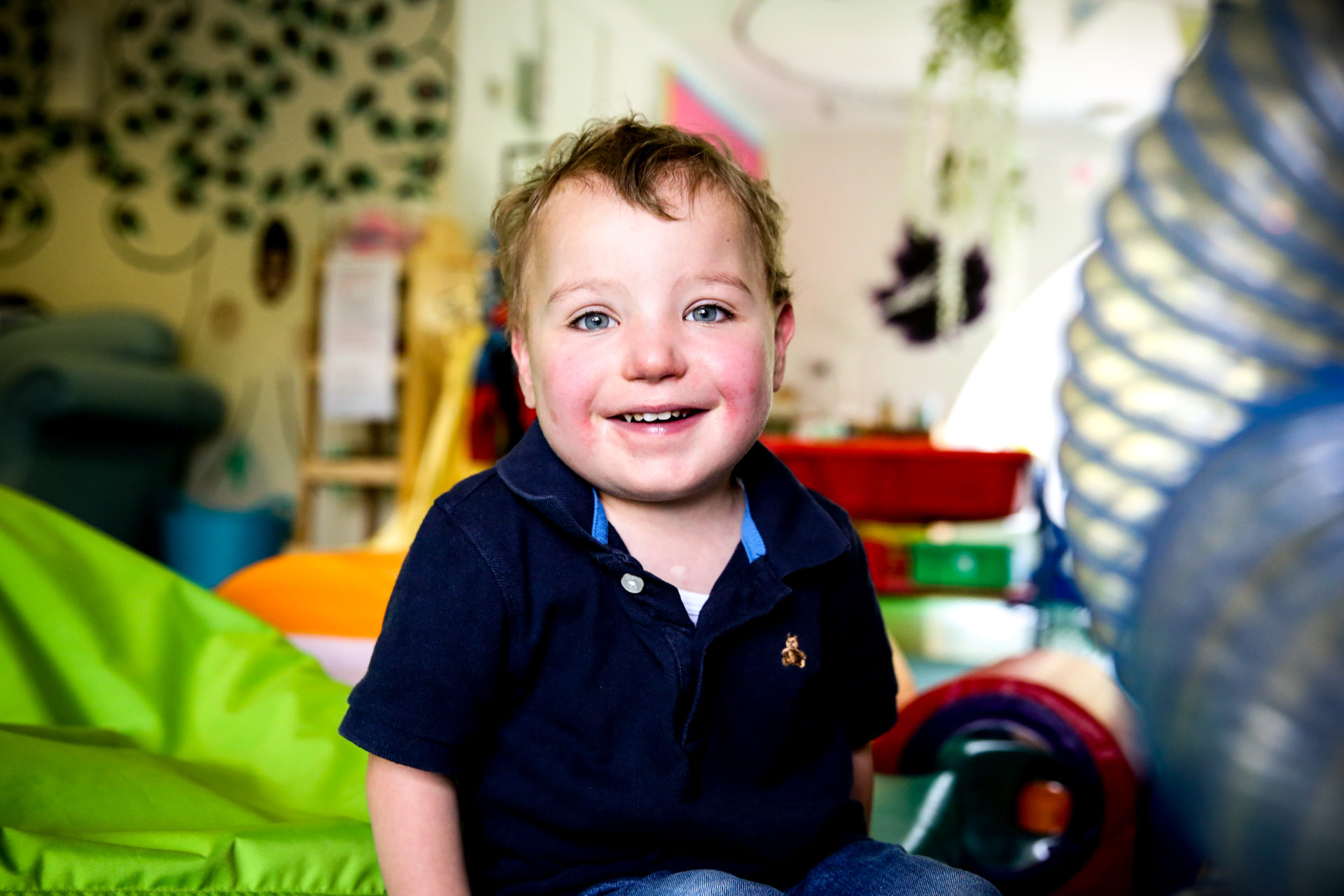 Happy child at the hospice