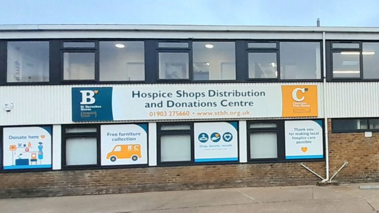 Exterior of the Retail Distribution centre in Worthing