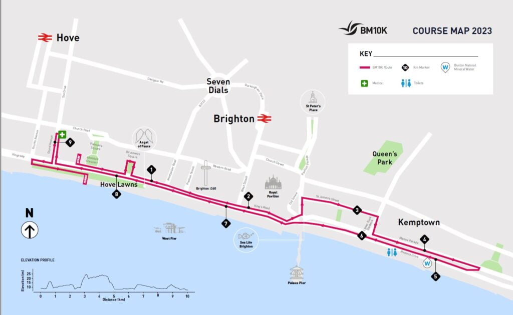 BM10k 2023 route map