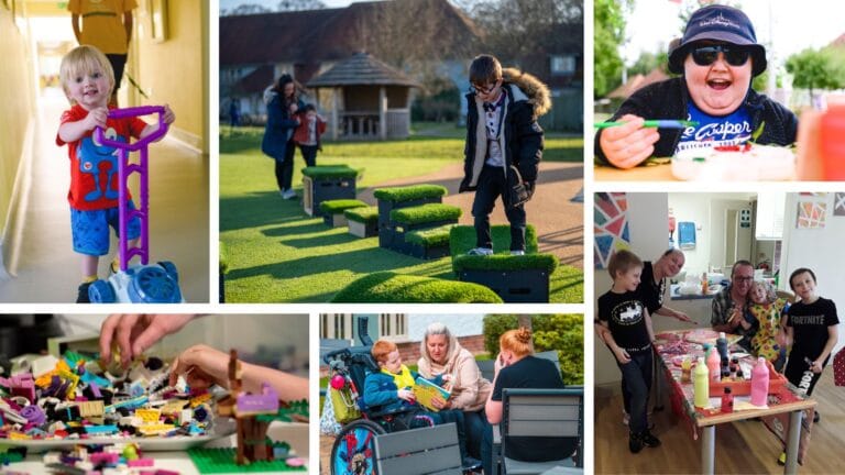 A collage of images taken at the House